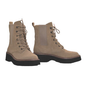 B0 NEW MADEWELL The Helen Earthen Sand Suede Platform Chelsea Boots Sz 6.5 $198